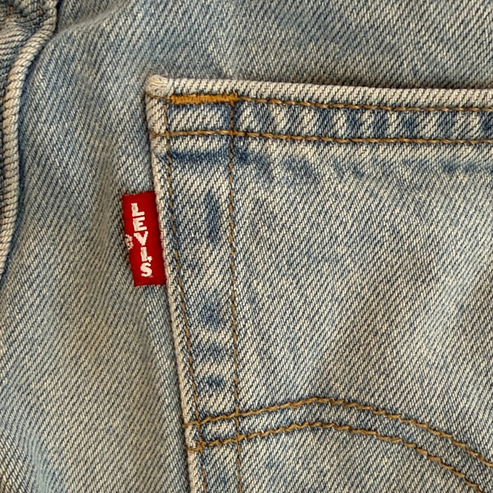Women's Light Blue Denim Jorts - Picture 4 of 5